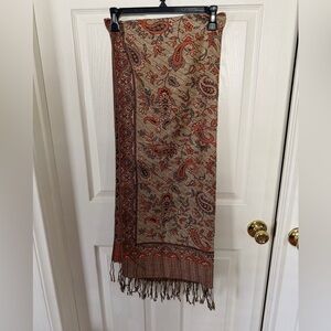Boho Paisley Pashmina Scarf